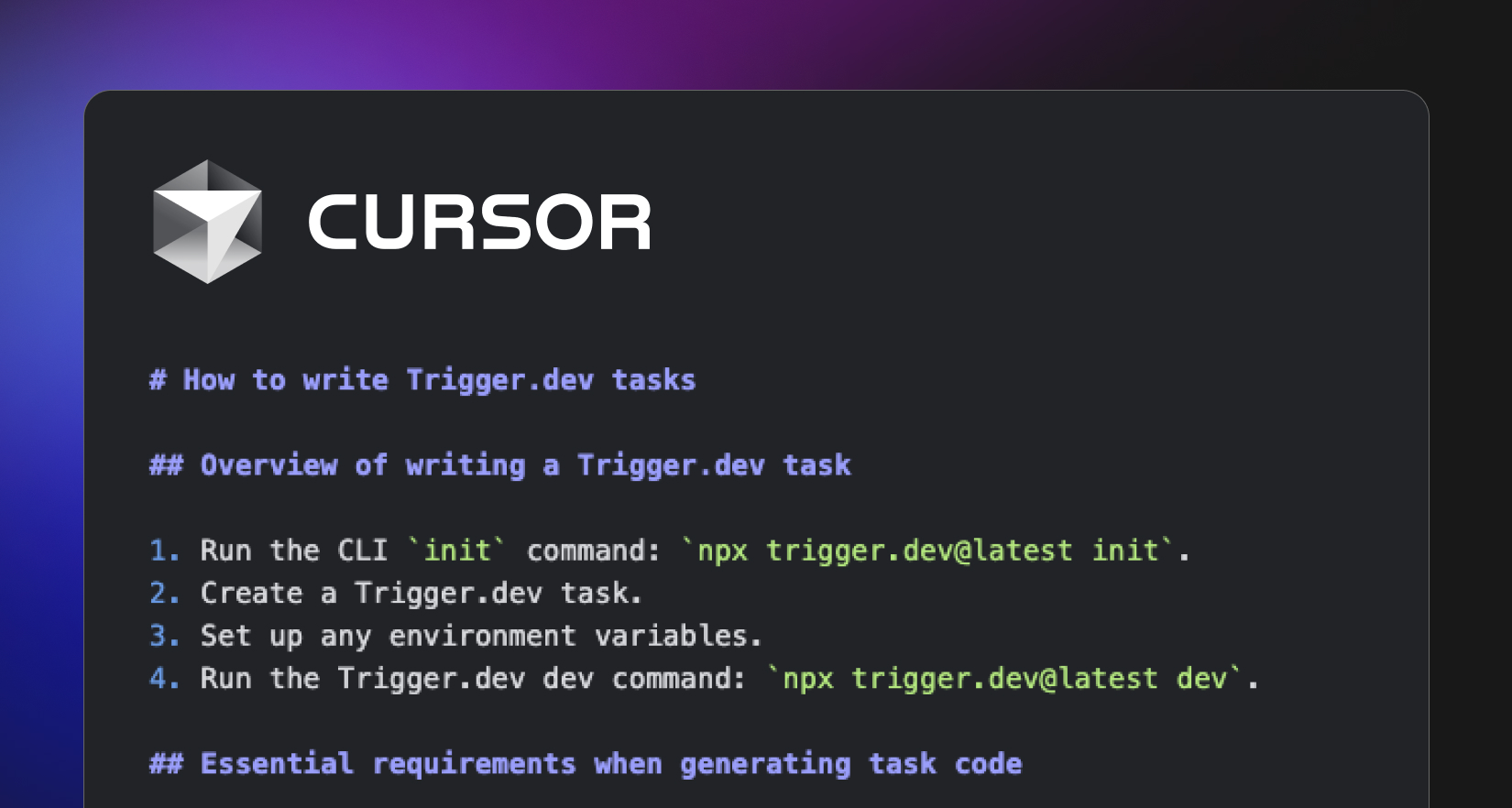 How to write great Cursor Rules