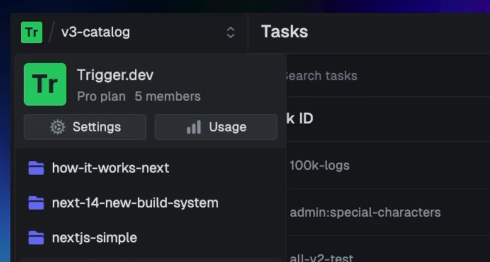 Dashboard improvements