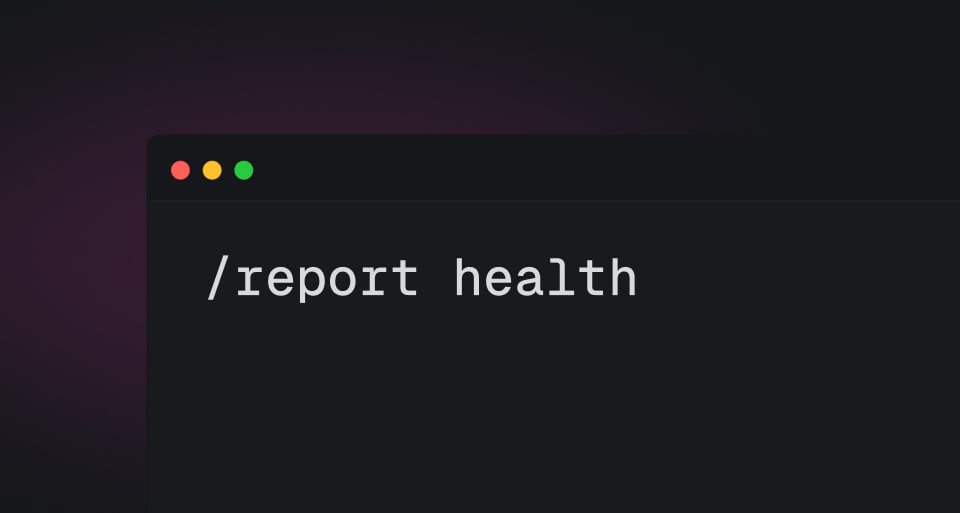 The health report: diagnose a project in one command