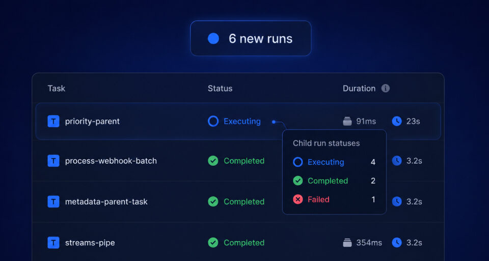 Runs page updates Live