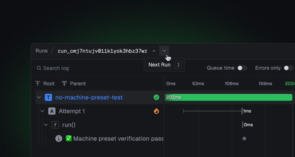 Adjacent task runs with ease