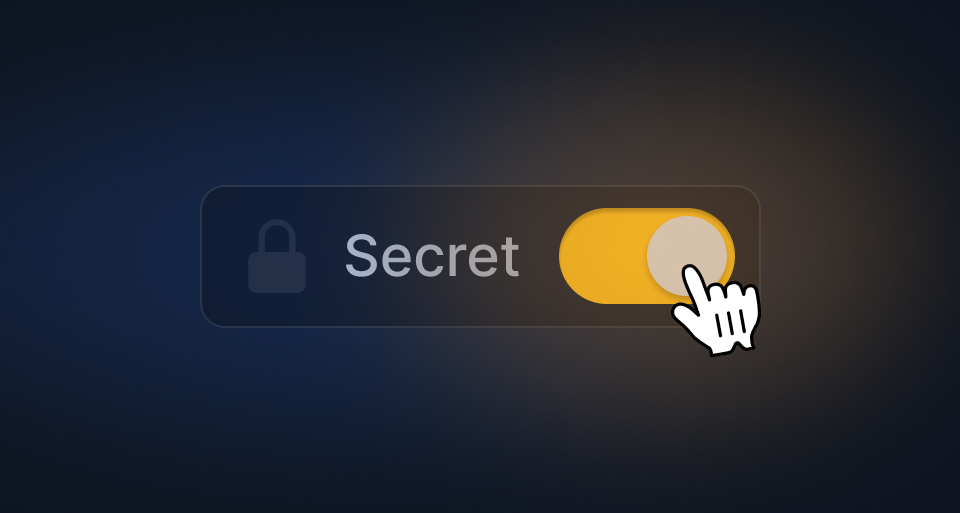Secret environment variables